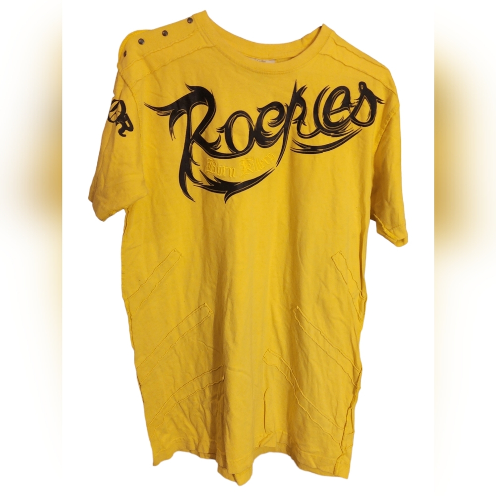 Rare Vintage Blac Label - Graphic Tee - Large- Slim Fitted - Yellow